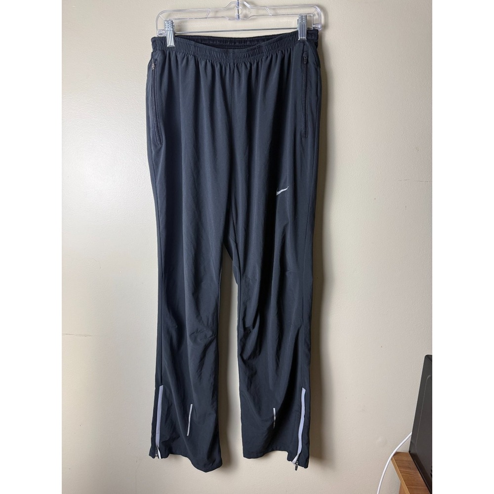 Nike Dri-FIT Track Pants Mens L Black Drawstring Gym Breathable